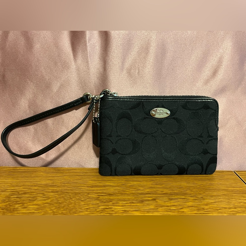 Black Coach wristlet